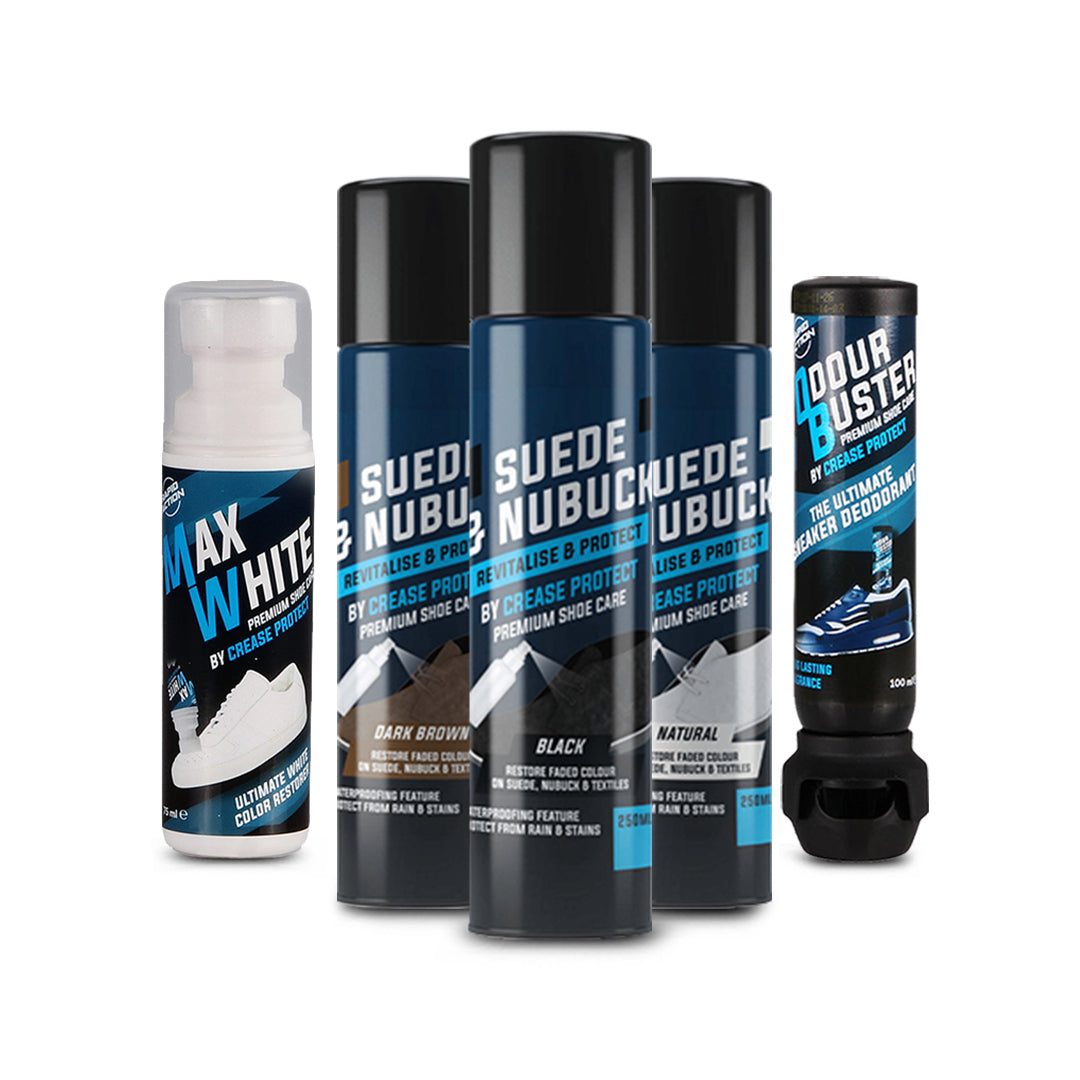Daily Sneaker Care Kit | Max White + Odour Buster Spray + Suede Cleaner