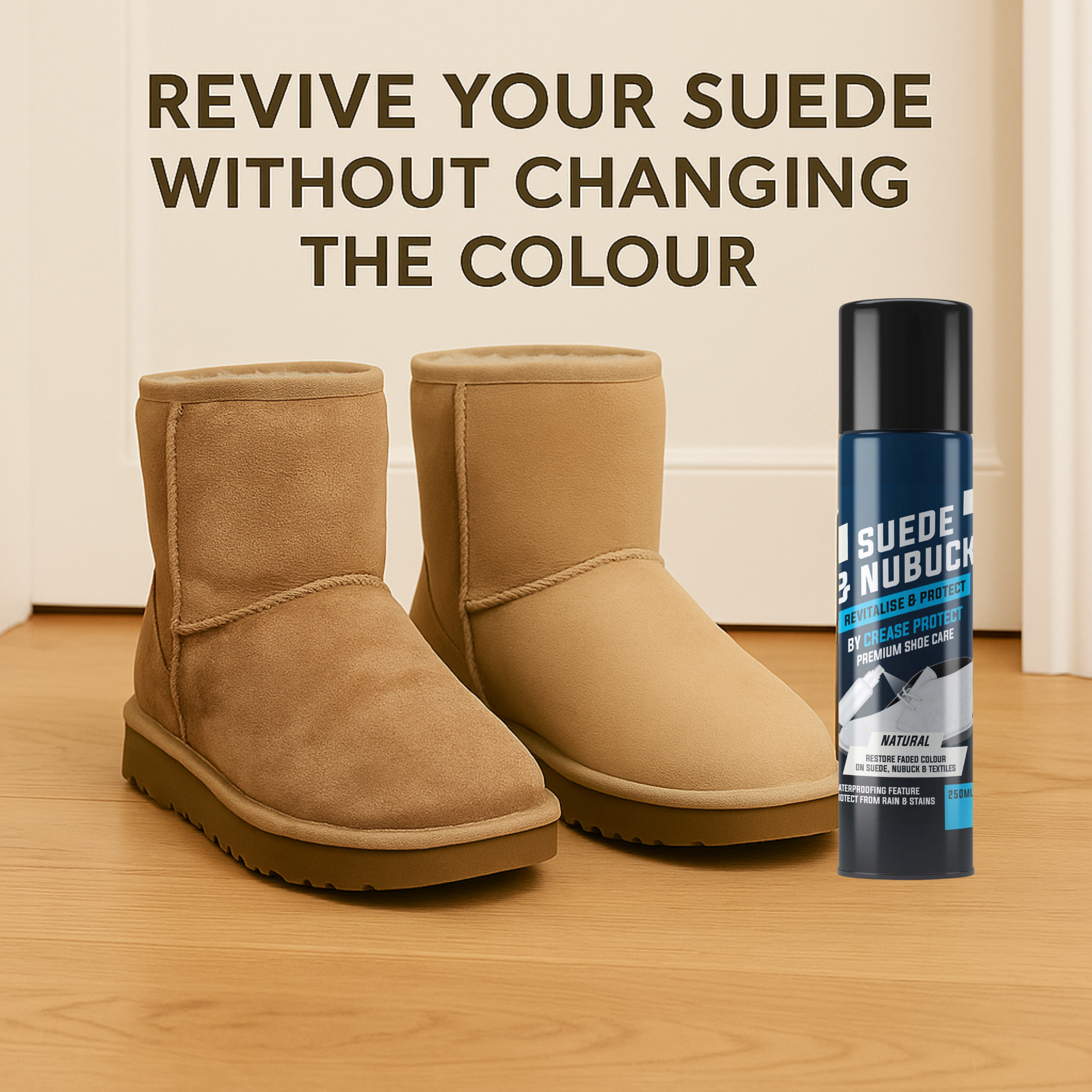 Suede & Nubuck Restorer, Protector and cleaner Spray 250ML