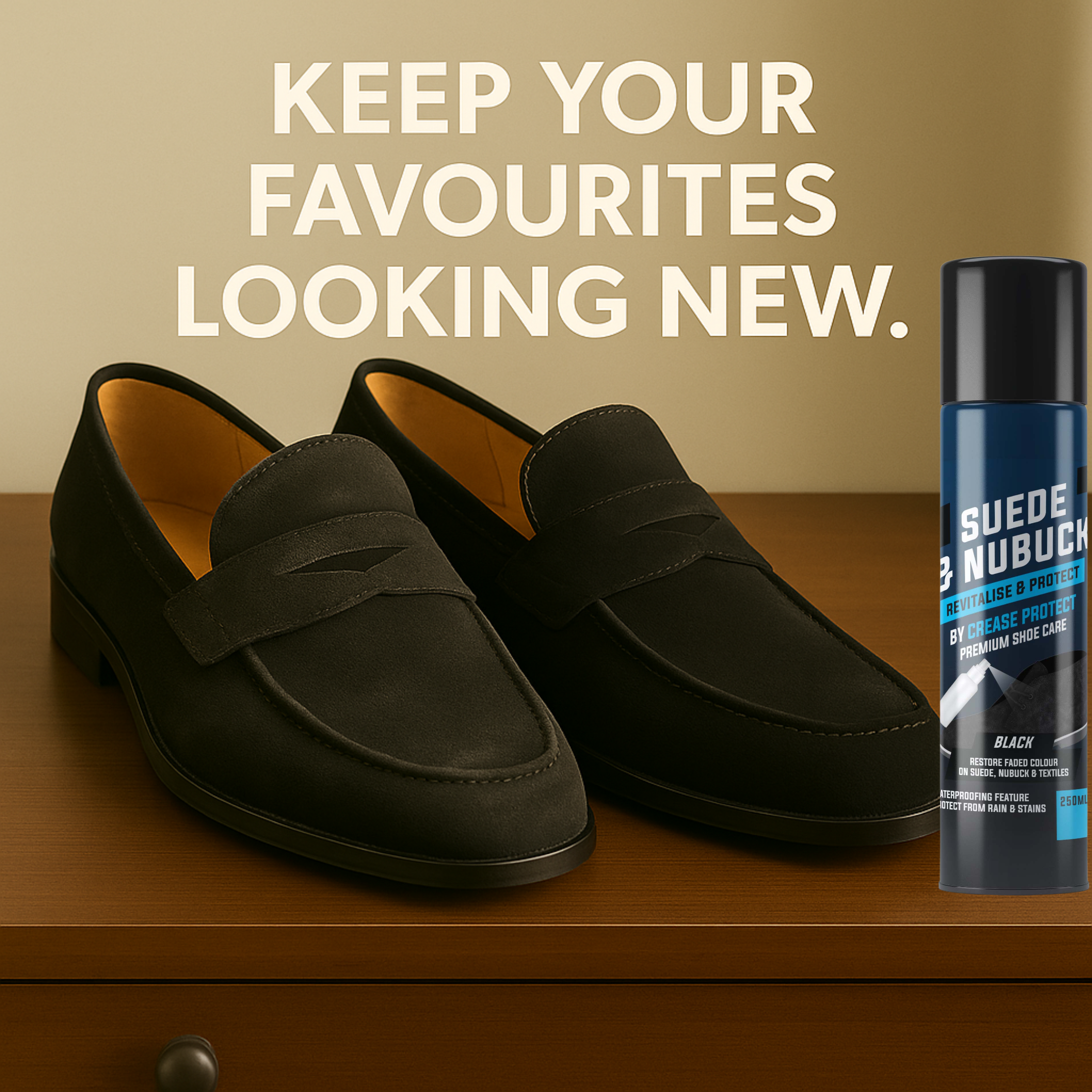 Suede & Nubuck Restorer, Protector and cleaner Spray 250ML