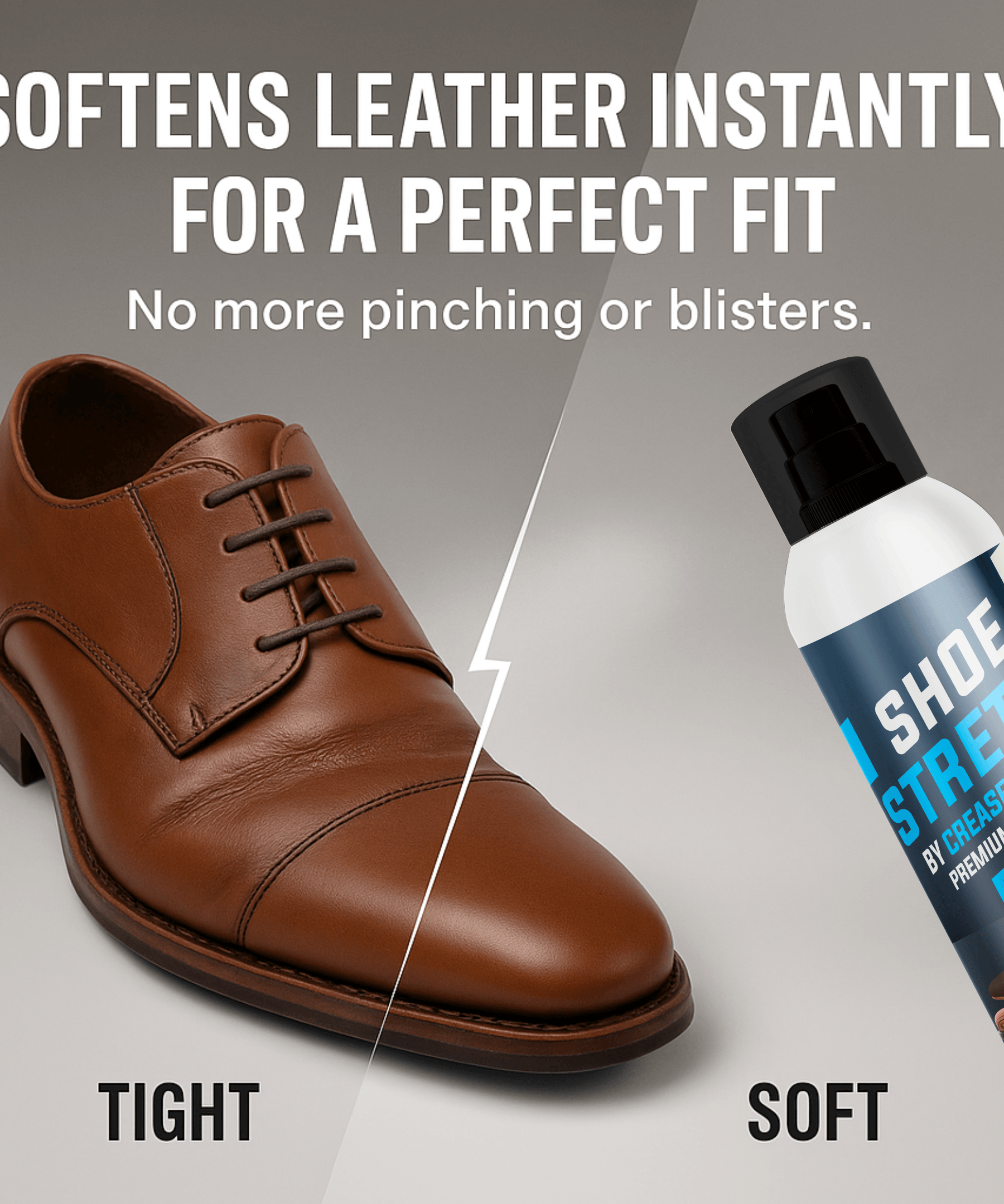 Shoe Stretch Foam Spray - Shoe Stretcher Spray - Leather Softener Crease Protect Shoe Stretch Foam Spray - Shoe Stretcher Spray - Leather Softener Crease Protect