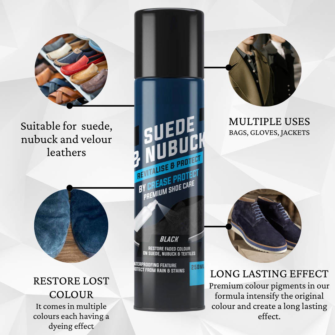 Suede Nubuck Renovator Spray Suede Protector Spray Black Suede Dye Crease Protect